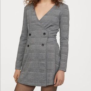 Houndstooth V-neck Jumpsuit